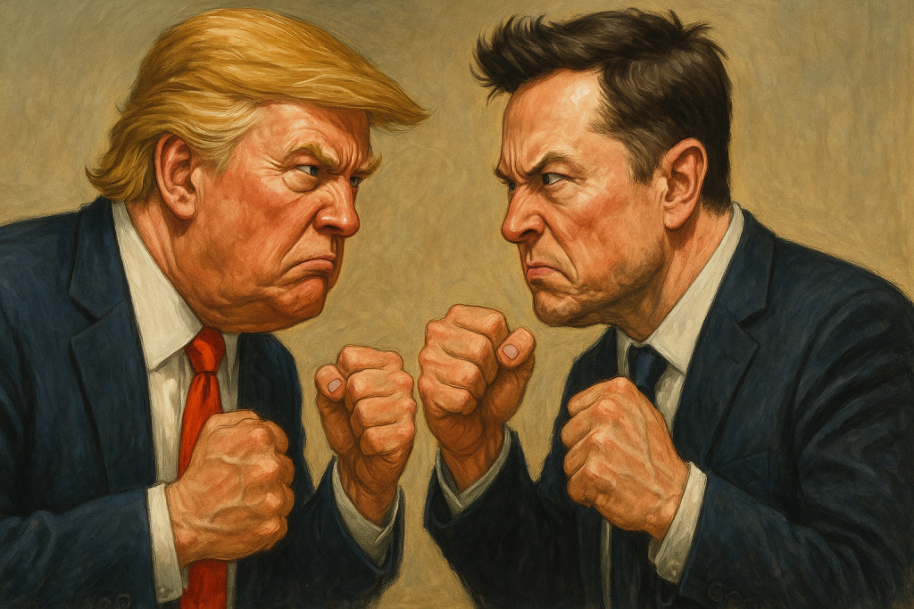    Трамп и Маск