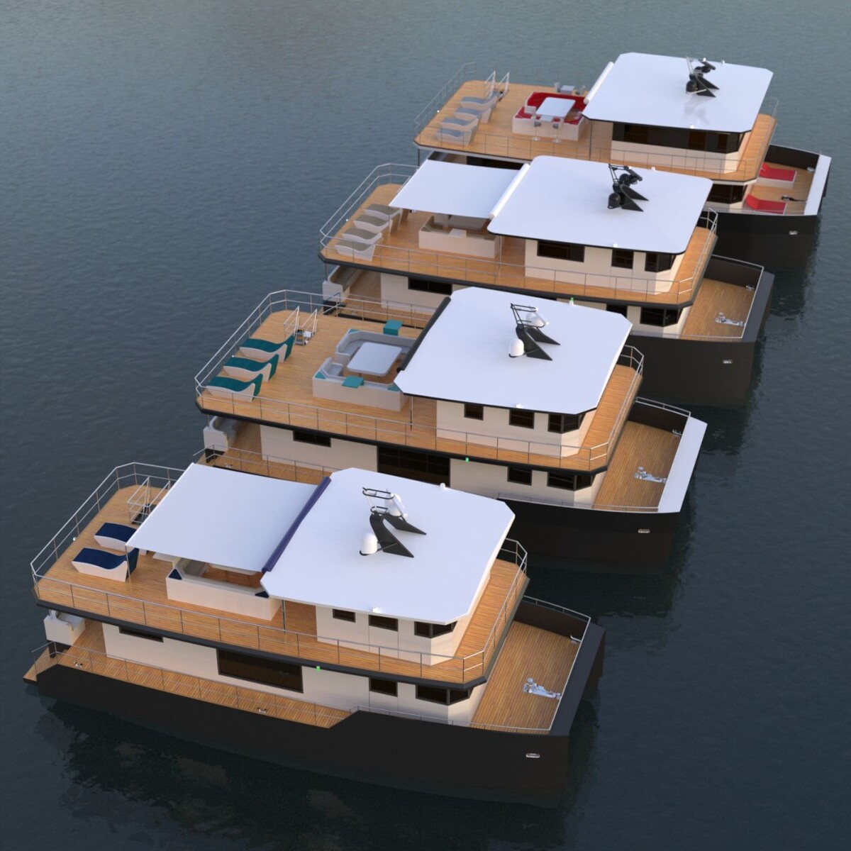 Серия морских хаусботов Sea Voyager Big Travel