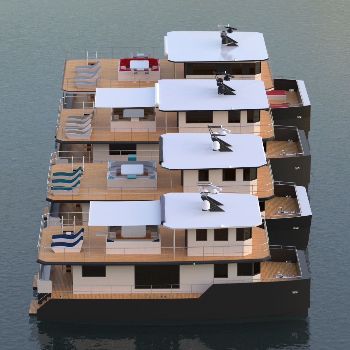 Морские хаусботы Sea Voyager Big Travel