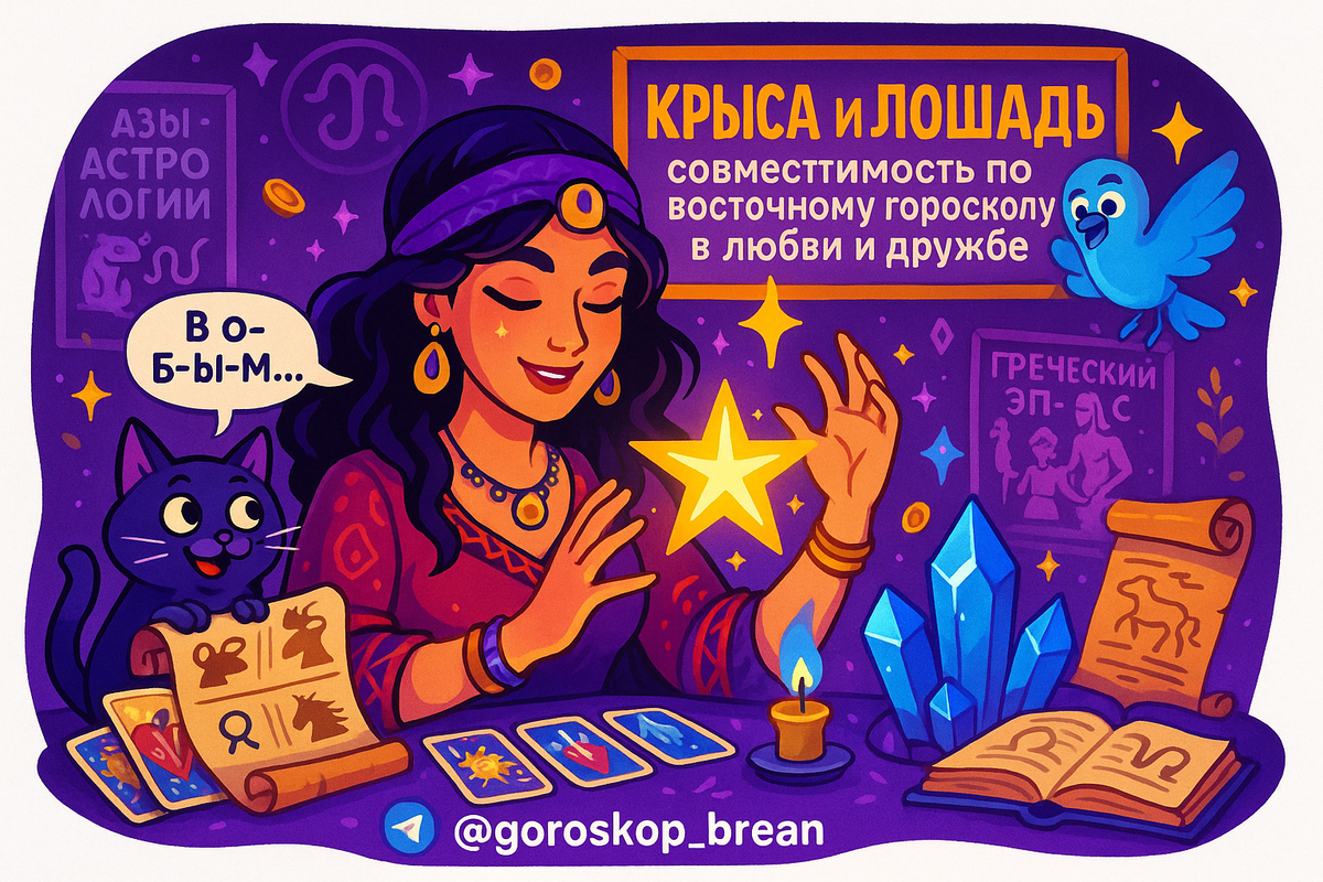    Крыса и Лошадь в любви и дружбе как стена из картона против бури страсти Мария