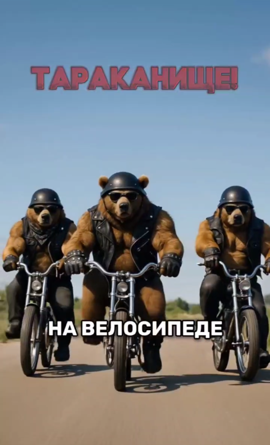 ехали медведи на велосипеде