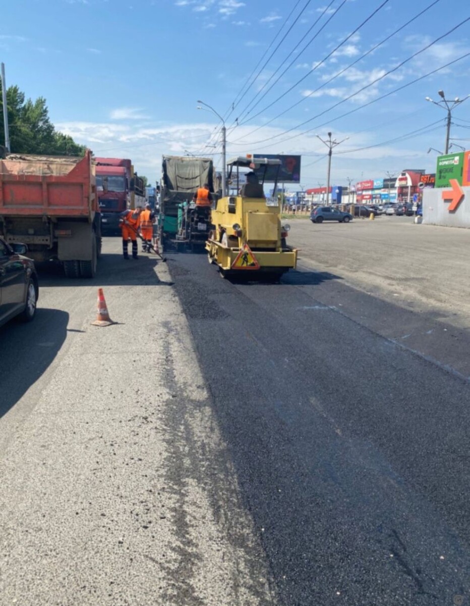    Ремонт дорог в Барнауле. Источник: Barnaul.org