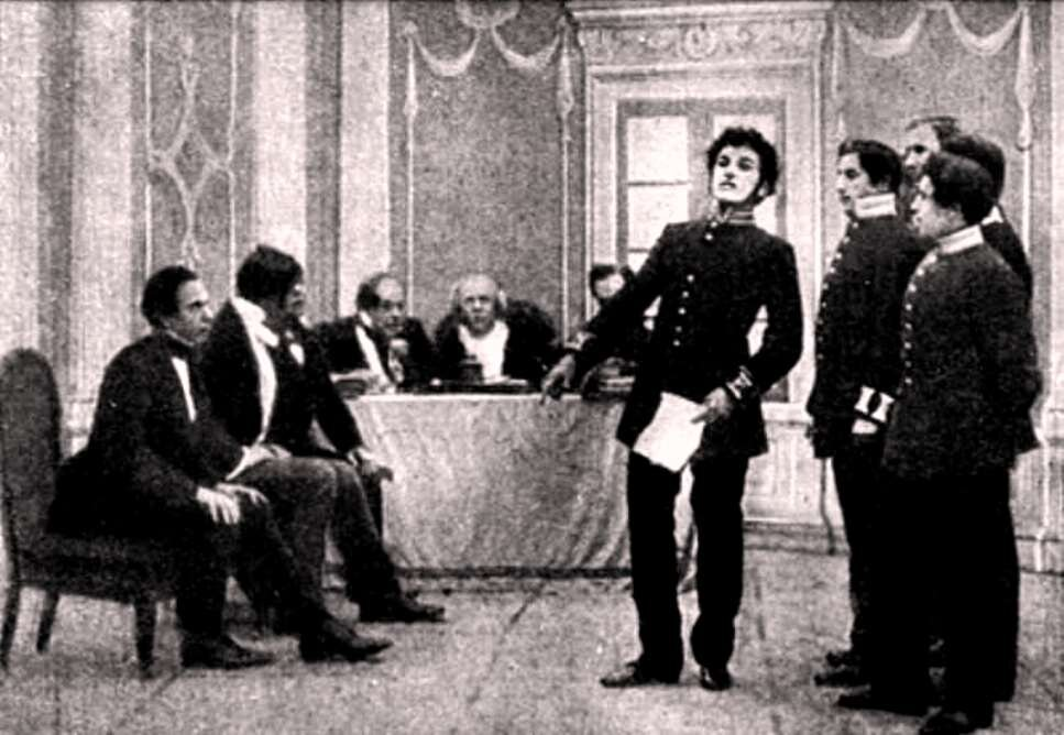  «Жизнь и смерть Пушкина» (1910), кадр из фильма