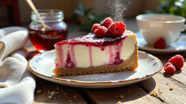 Сырный торт с вареньем