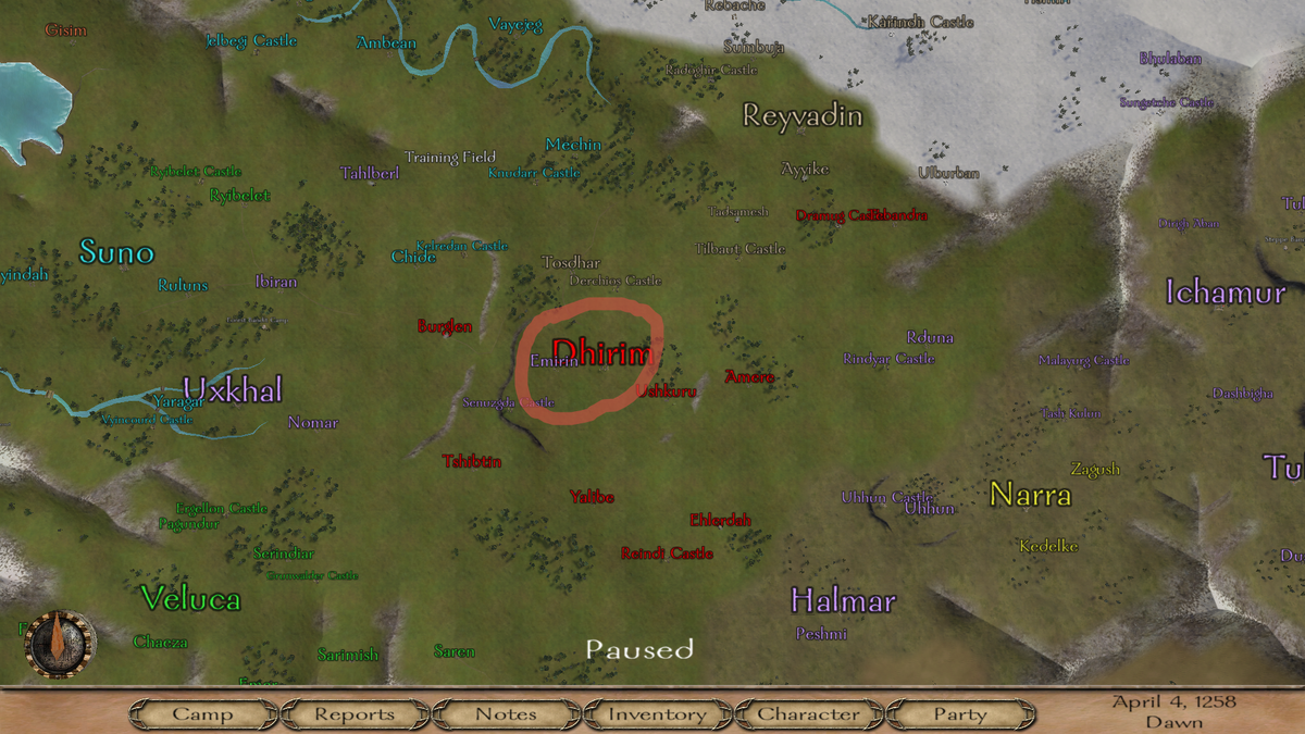 Так как город находится чуть ли не на самой середине кальрадийского мира, он становится лакомым кусочком всех фракций. Даже моей собственной :-)