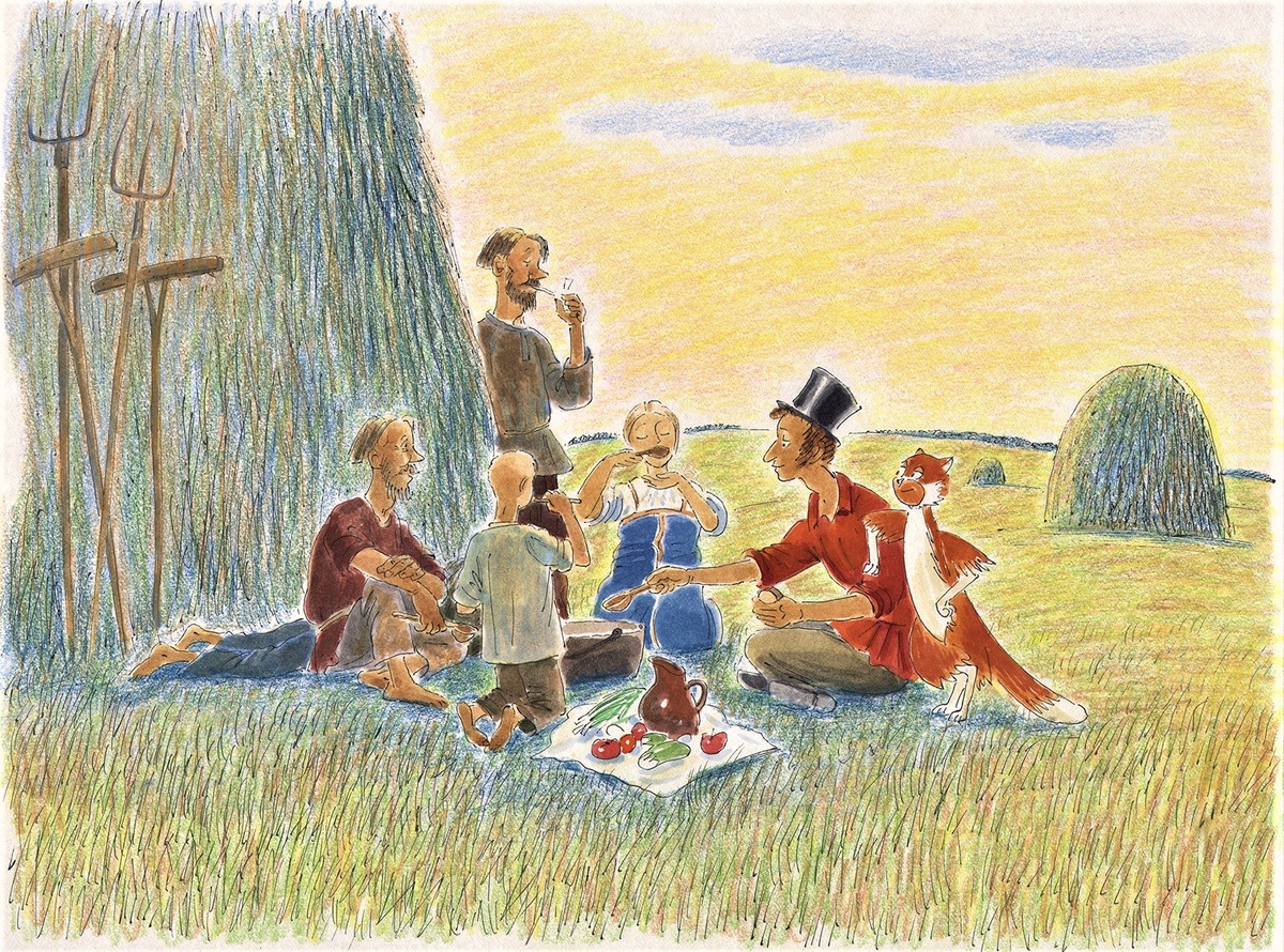 Завтрак на траве. Художник Игорь Шаймарданов