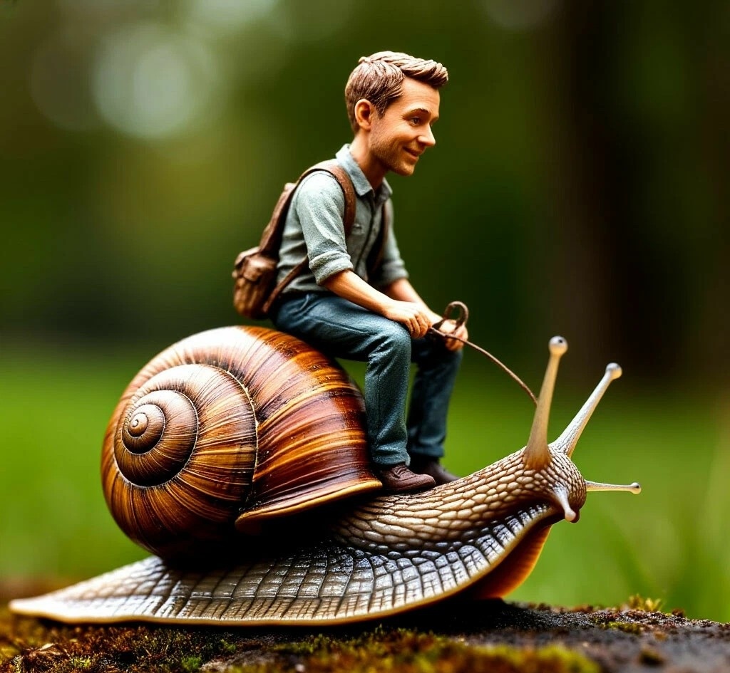 Образ гигантской улитки сгенерирован нейросетью 