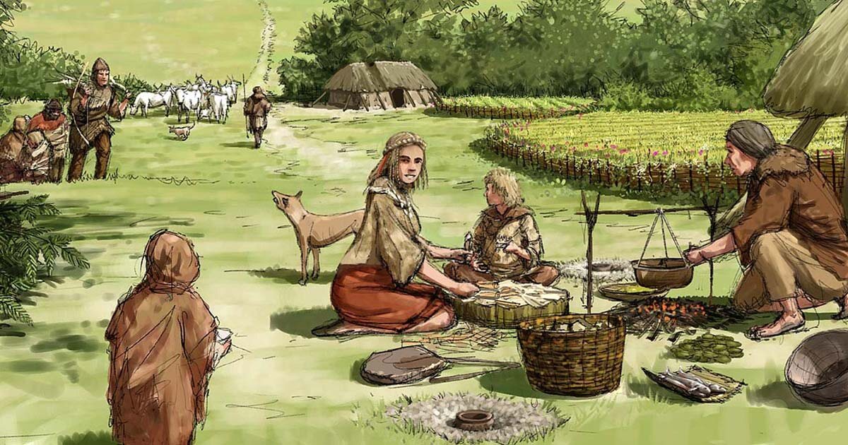 Вот так примерно выглядела Европа в бронзовом веке