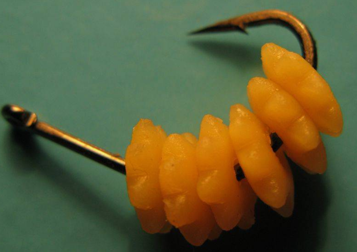 Макароны звездочка на рыболовном крючке. Источник фото kasheloff.ru