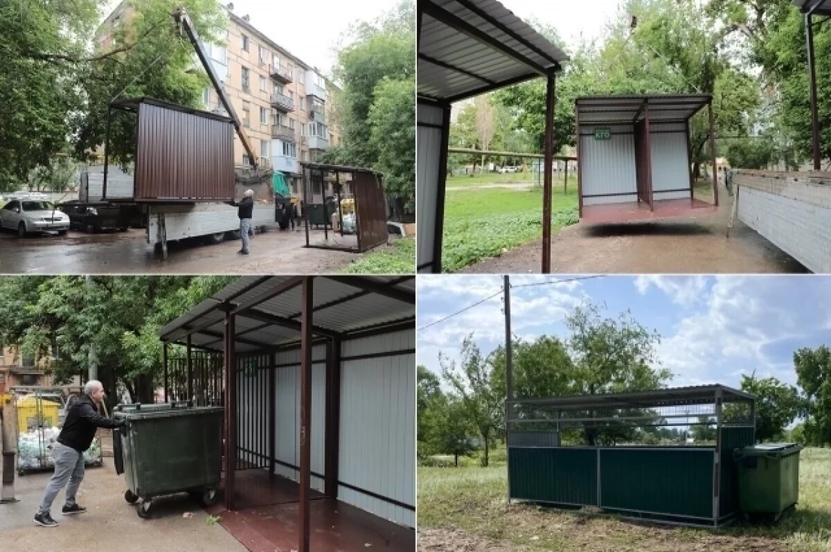    В Самаре установили 55 контейнерных площадок для мусора закрытого типа
