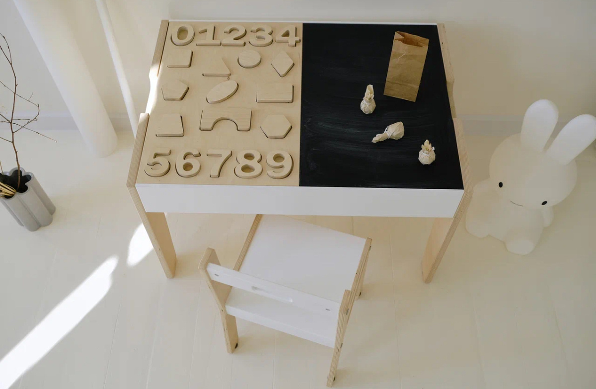 Детский развивающий игровой стол-сортер Плэй