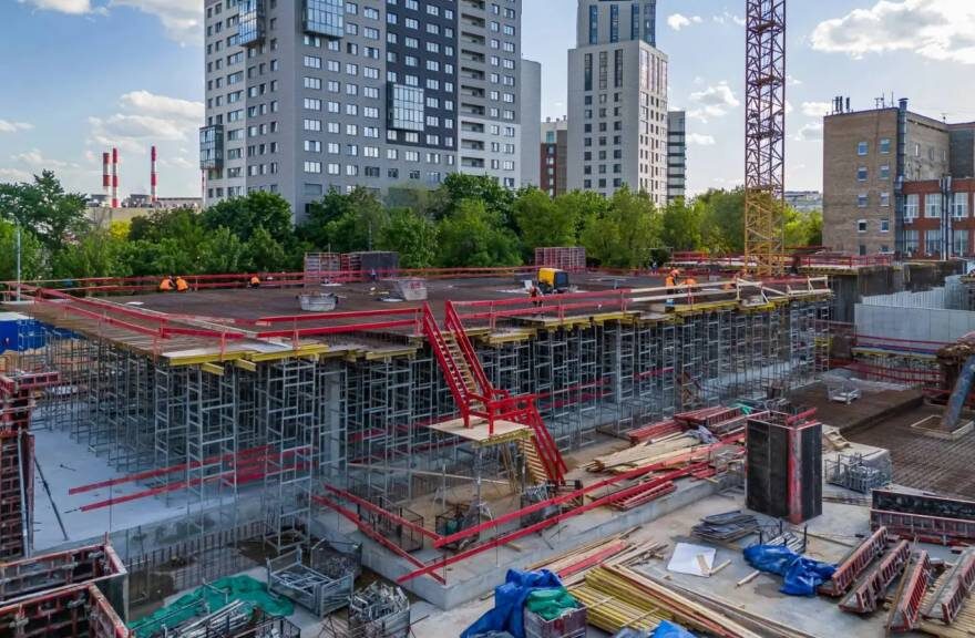     На фото ход строительства ЖК SHIFT от ГК «Пионер»