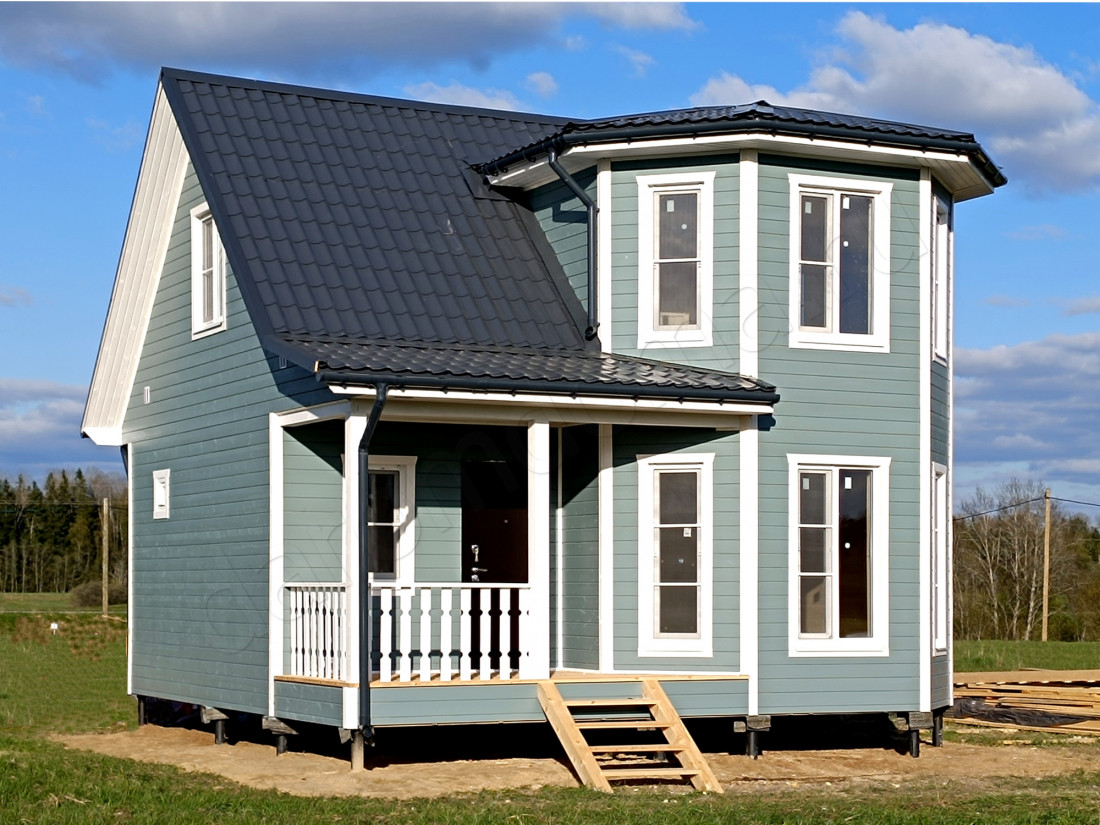 Каркасный дом в городском поселке Вырица