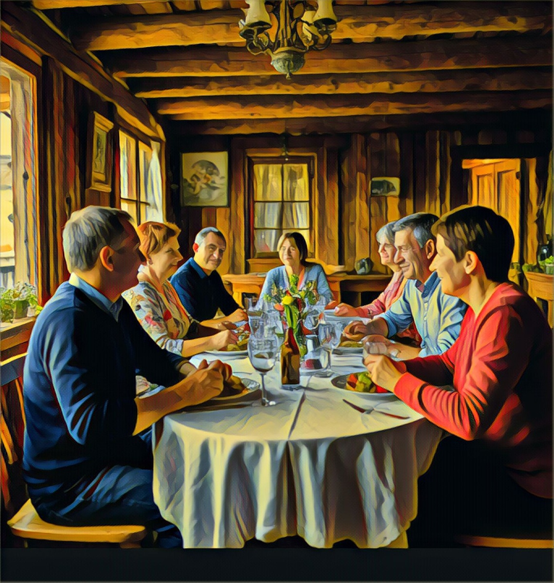 Гости в обновлённом доме