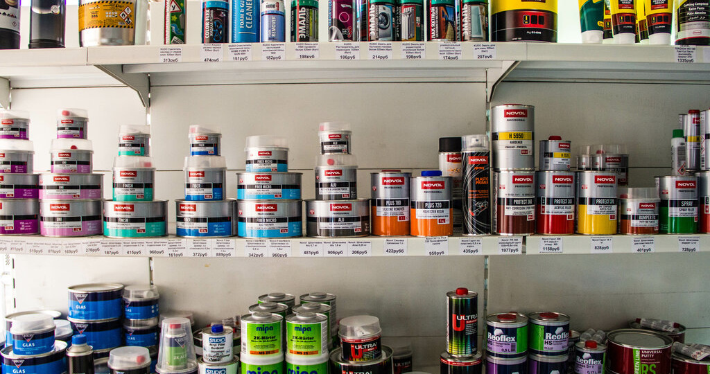 Стоимость и кол-во материалов для покраски элемента.