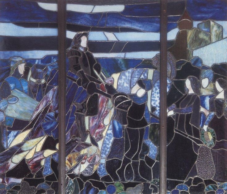 М. А. Врубель витраж "Рыцарь" 