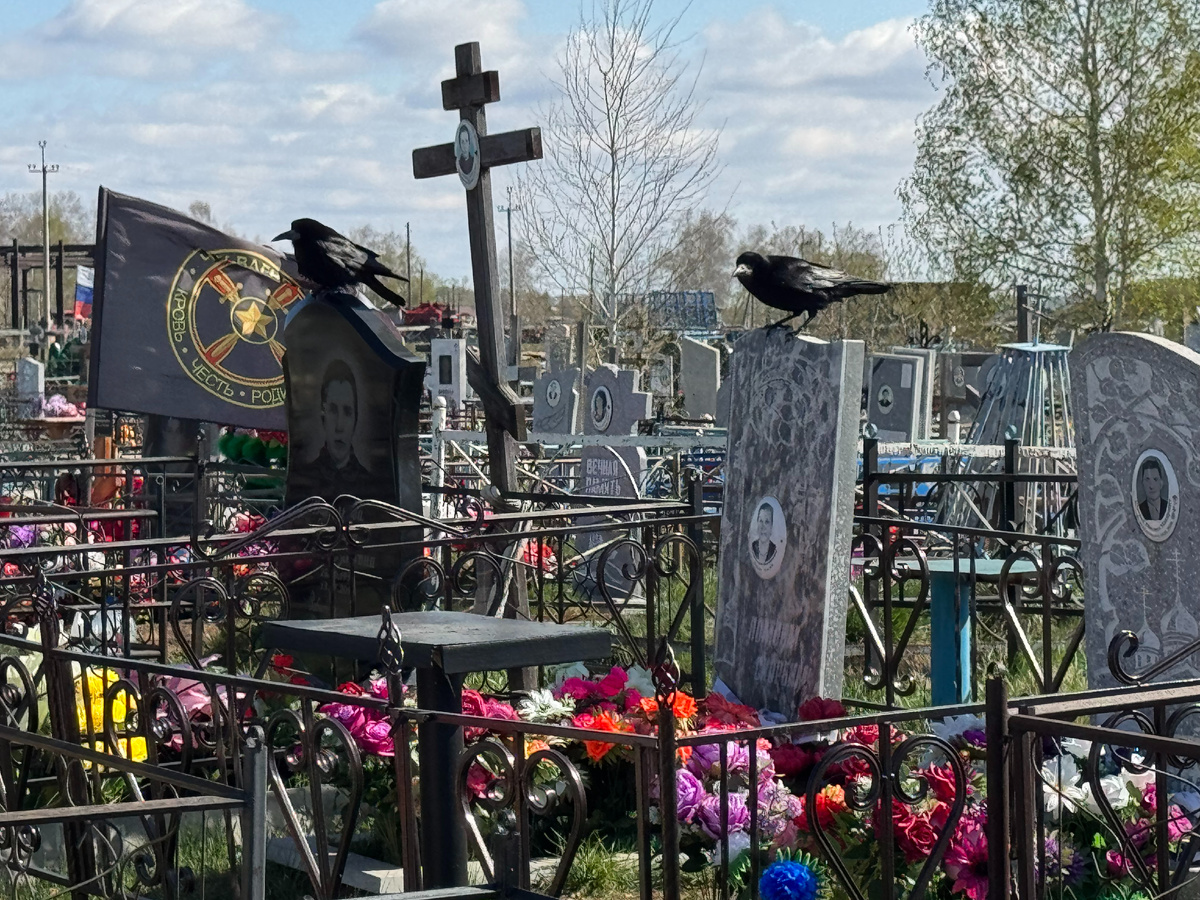 Погост родного села автора.