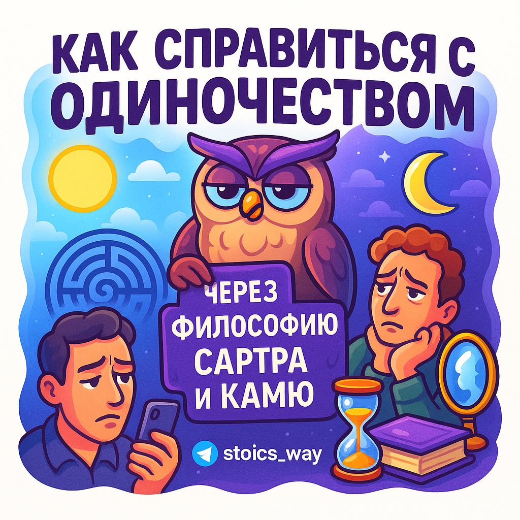    Одиночество в толпе: как абсурд Камю и свобода Сартра помогают найти смысл в хаосе жизни Stoics Way