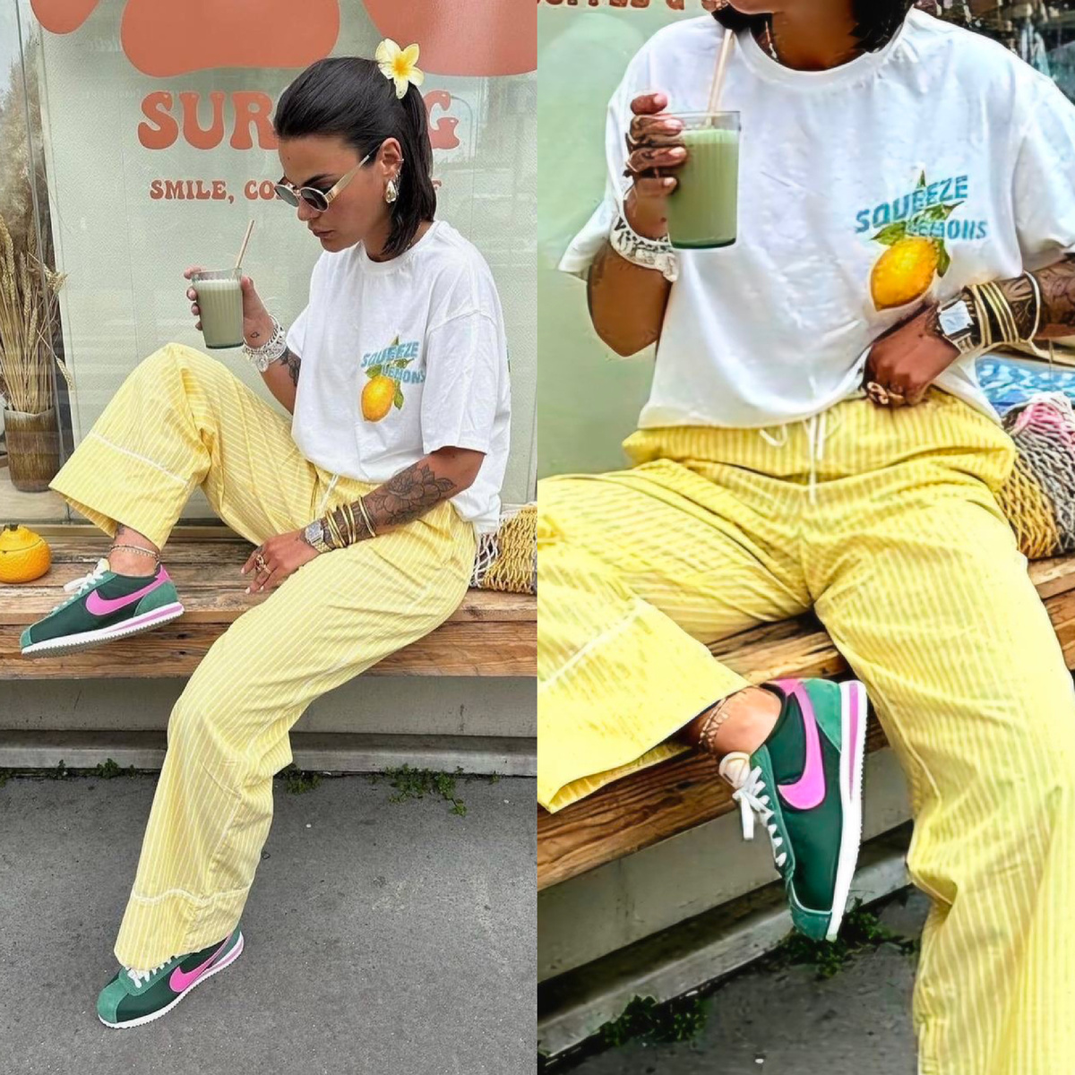 Цветные кроссы можно заменить на белые, если хотите снизить градус яркости