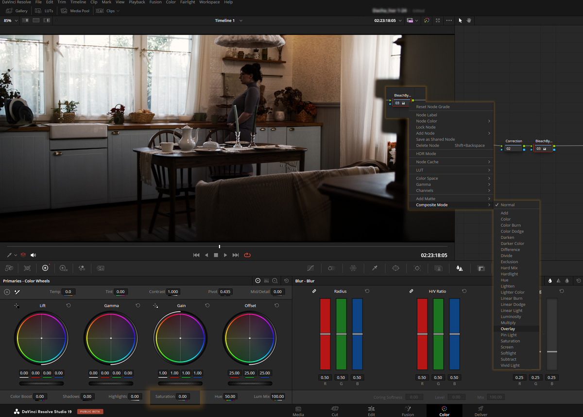 2,3. Bleach bypass look