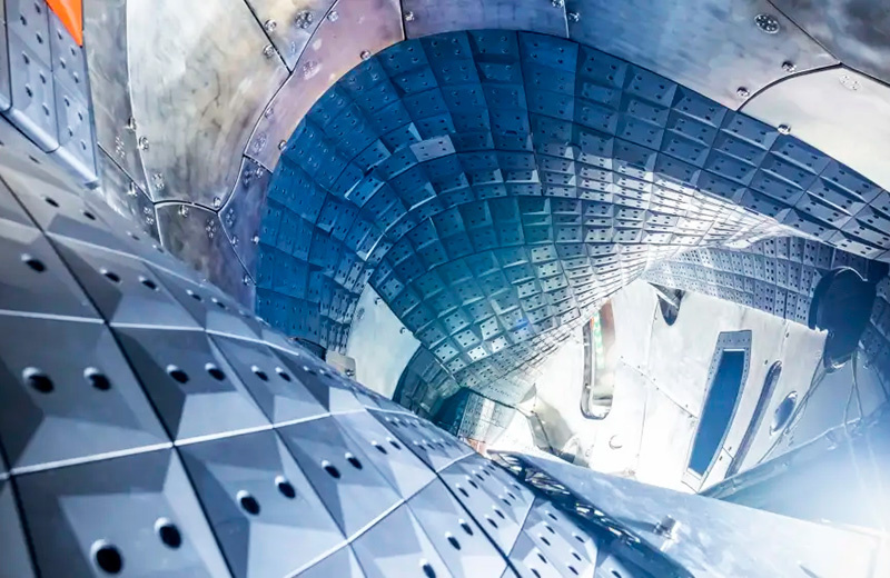 Вид изнутри вакуумного сосуда Wendelstein 7-X