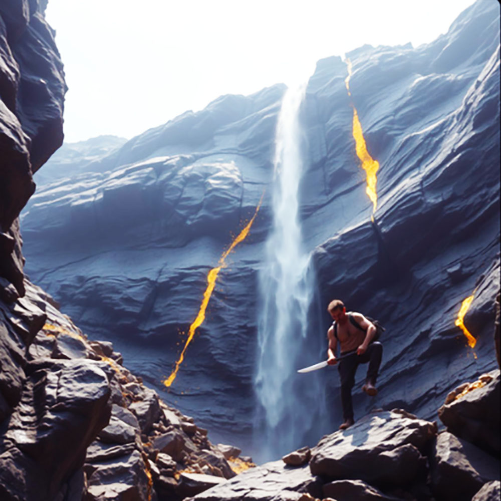 Весной 1863 года, исследуя окрестности своего жилища, Дёмин обнаружил то самое ущелье с водопадом. 