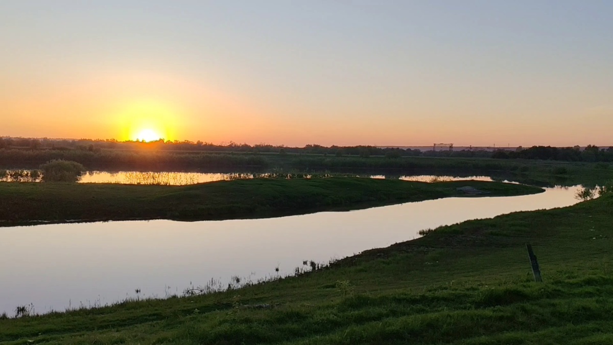 Закат солнца.