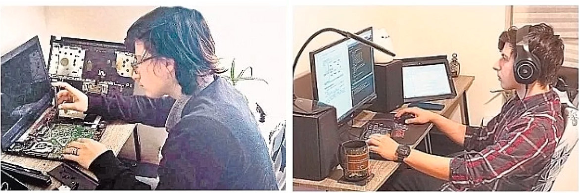 Близнецы--айтишники из Пскова, Ярослав (слева) и Радомир (справа). Источник: Тихомировы личный архив | Федеральный АиФ aif.ru/society/people/tehnika-molodezhi-zachem-studenty-kopayut-transhei-i-chto-u-nih-v-holodilnike