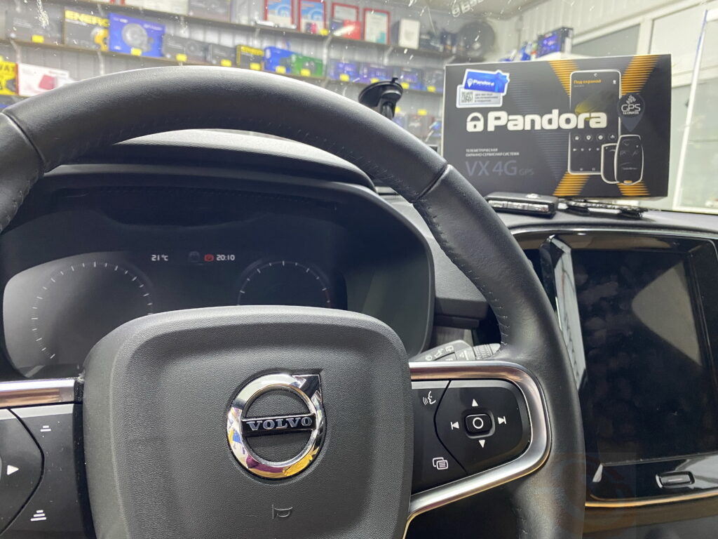 Volvo XC40 установка сигнализации Pandora VX-4G GPS