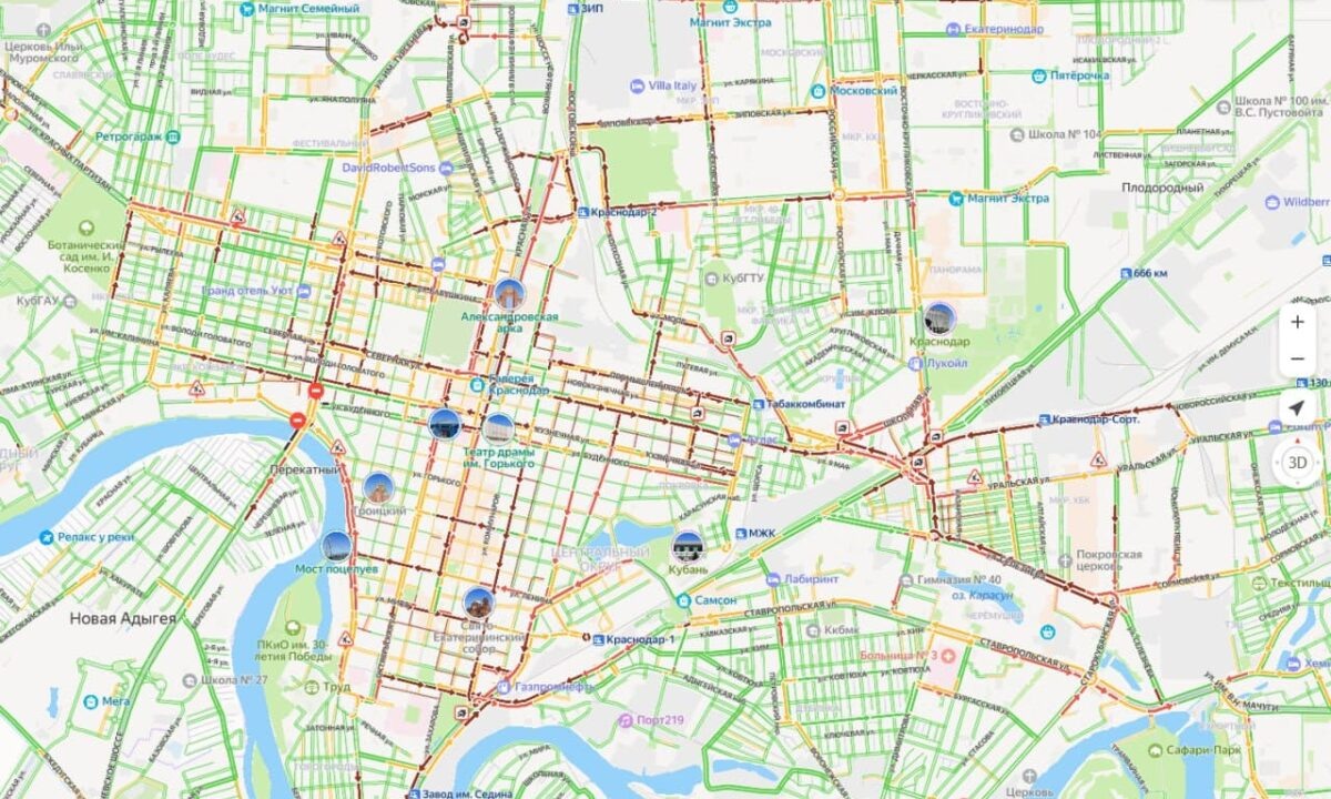    Скриншот сервиса «Яндекс Карты»