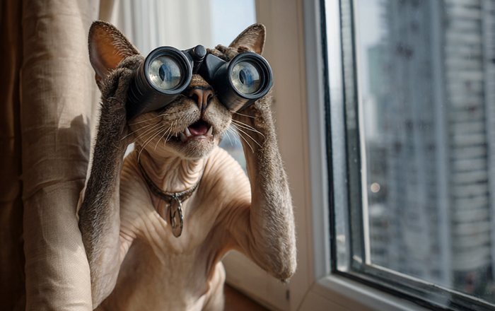 Зачем кошки часами смотрят в окно: что они видят на самом деле 🐾👀🪟 / Изображение: AlphaPet