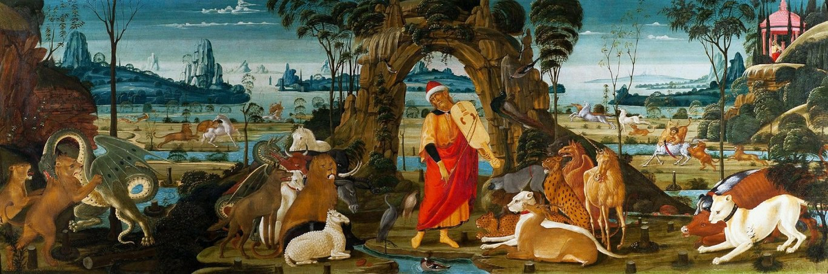 Якопо дель Селлайо, Орфей, играющий в окружении зверей, ок. 1480-1490