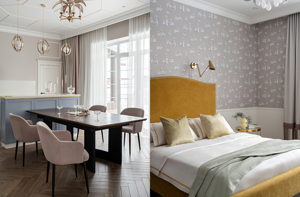 Проект MKinterior с обоями и краской LOYMINA Group