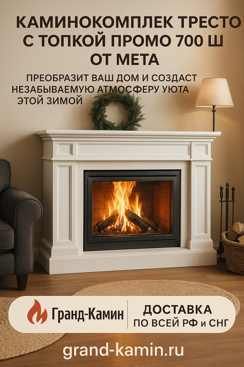    Как каминокомплект Престо с топкой Промо 700 Ш от Мета преобразит ваш дом и создаст незабываемую атмосферу уюта этой зимой Kamin