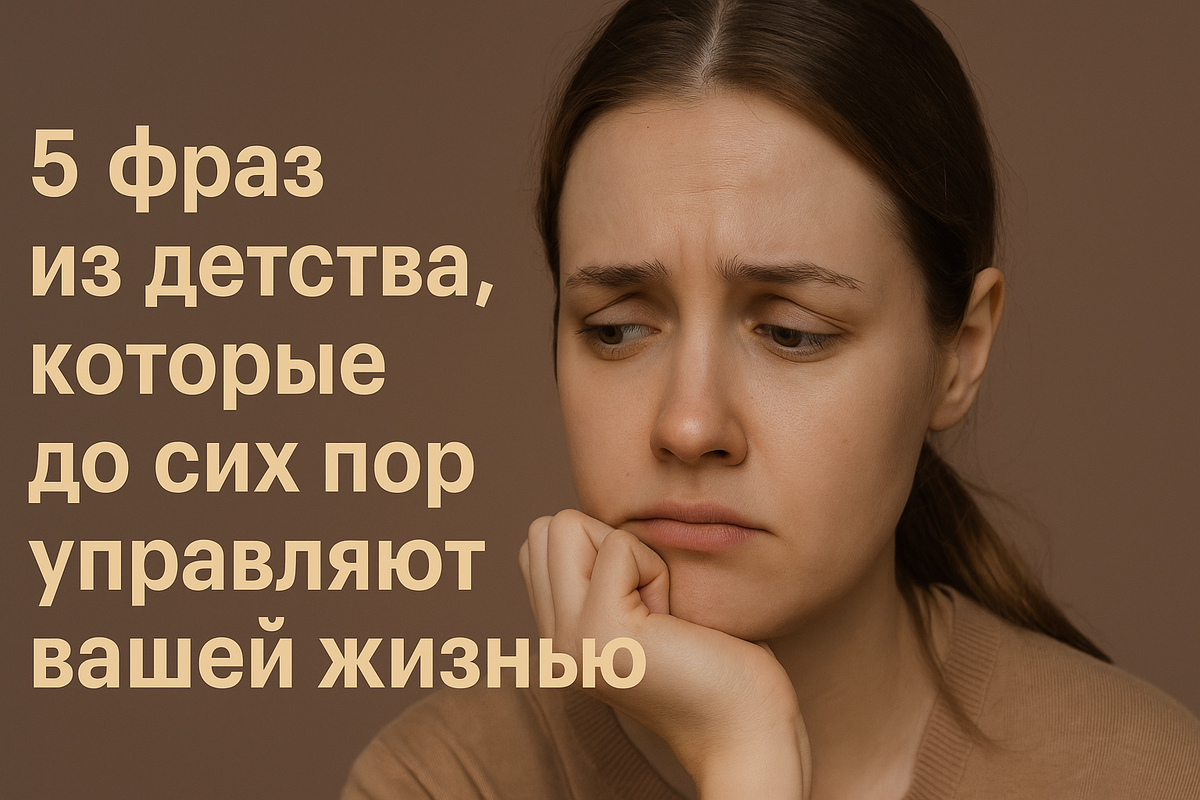 5 фраз из детства, которые до сих пор управляют твоей жизнью.
