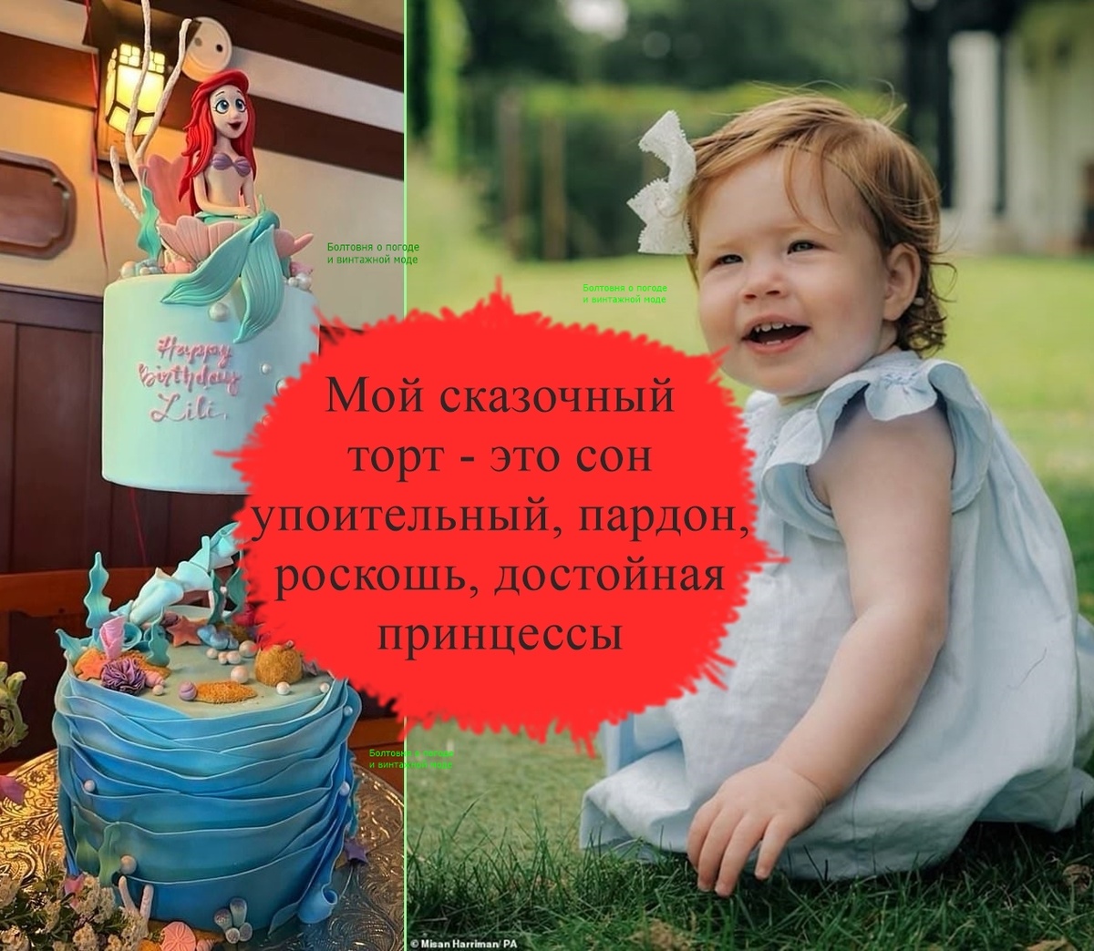 Принцесса Лилибет получила великолепный торт к своему четвёртому дню рождения