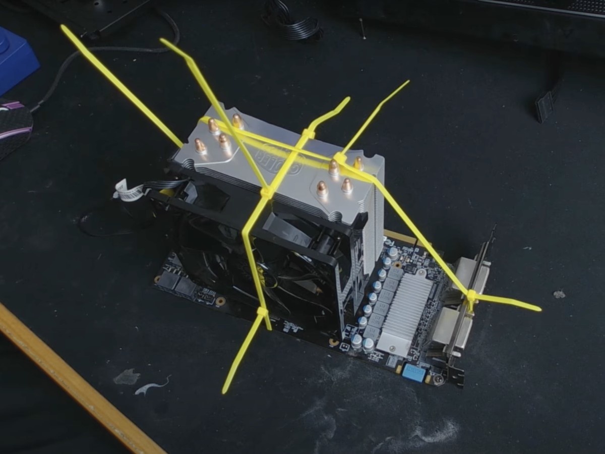    Моддер заменил кулер у GTX 960 на процессорный и побил рекорд в 3DMark