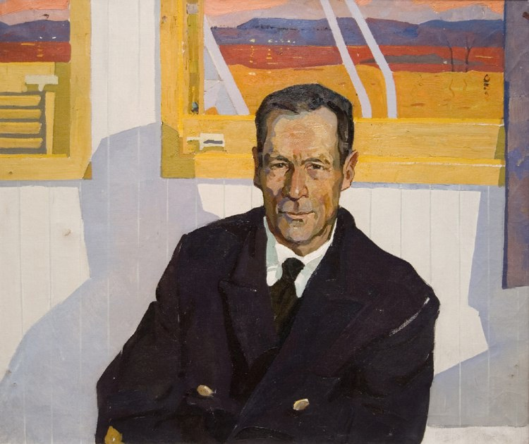 К.И.Шихов. Портрет капитана танкера "Челкар" В.В.Ромашкина. 1962.
