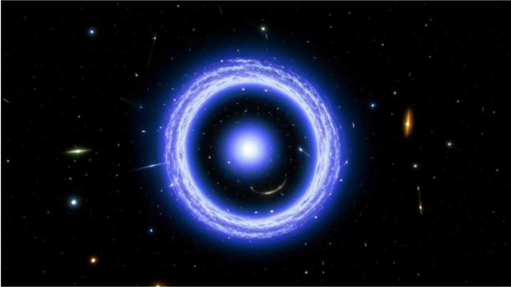 На изображении изображена величественная и загадочная галактика, получившая название "Колесо Времени"