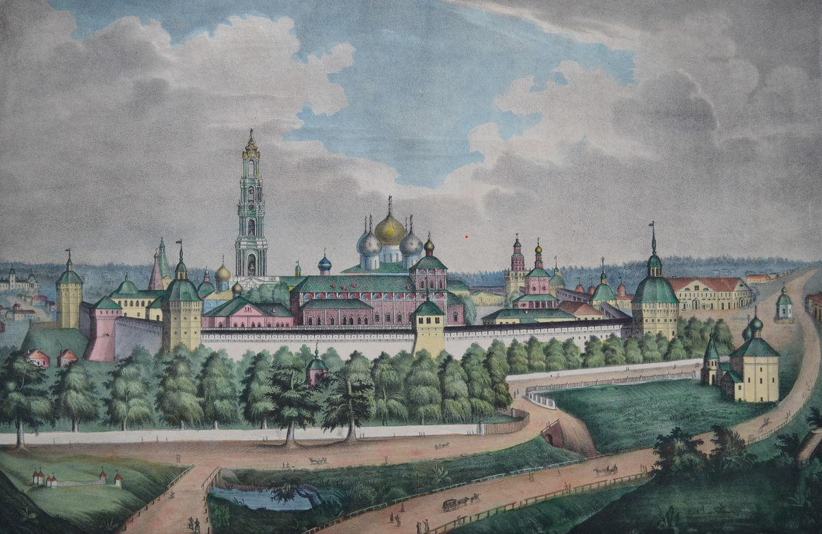 Троице-Сергиева Лавра середины XIX века