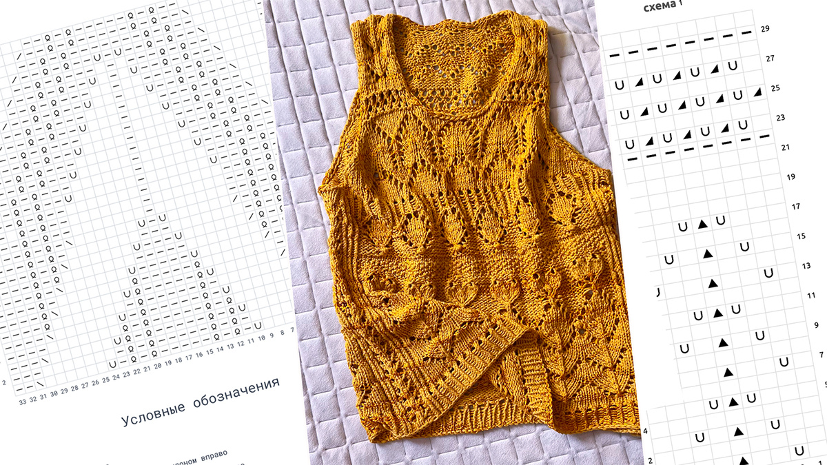 Вязанные схемы на бумаги и в жизни
