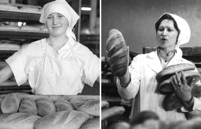 Белый хлеб всегда на столе был.