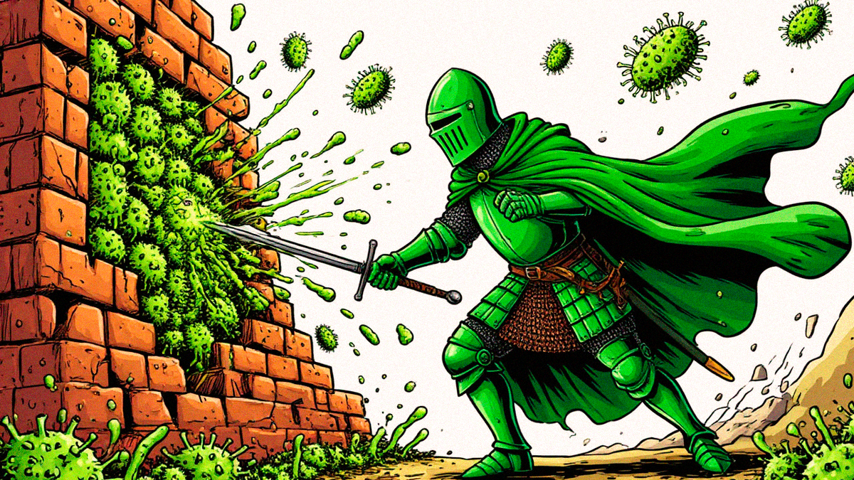 Рыцарь-Плесень против Бактерий-Крепости! Пенициллин vs пептидогликан