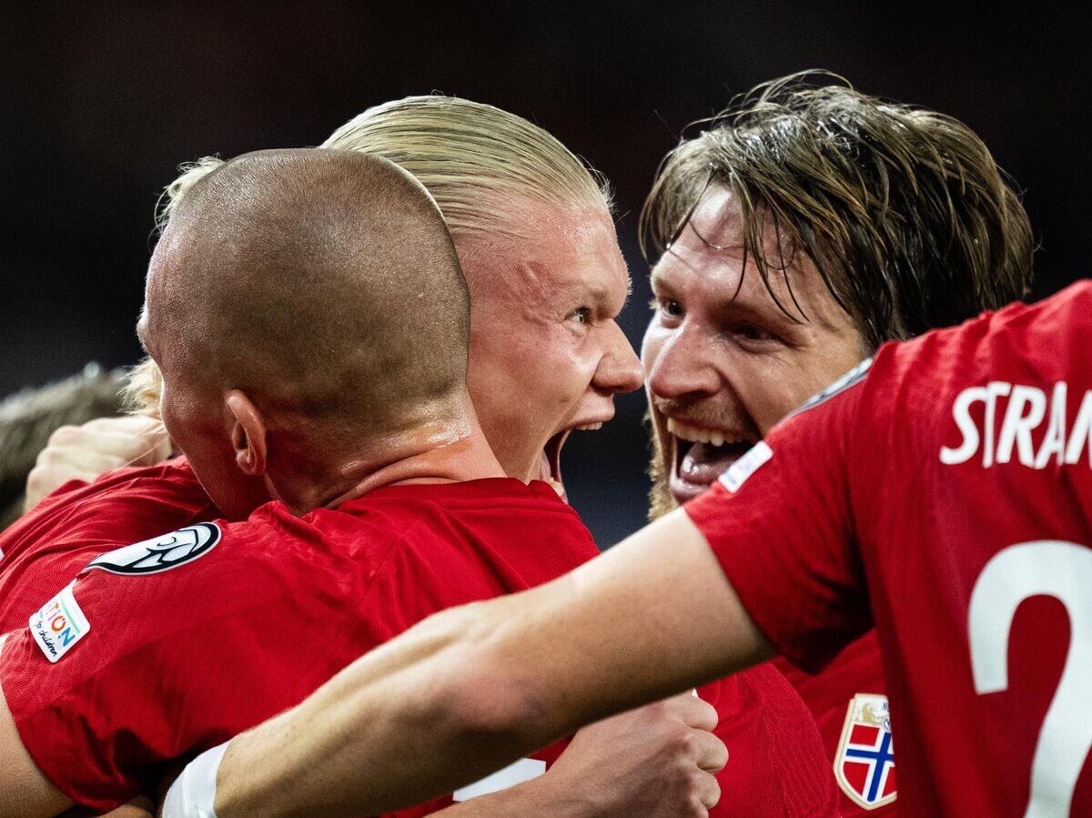    Футболисты сборной Норвегии по футболу в отборочном матче Евро© пресс-служба сборной Норвегии по футболу