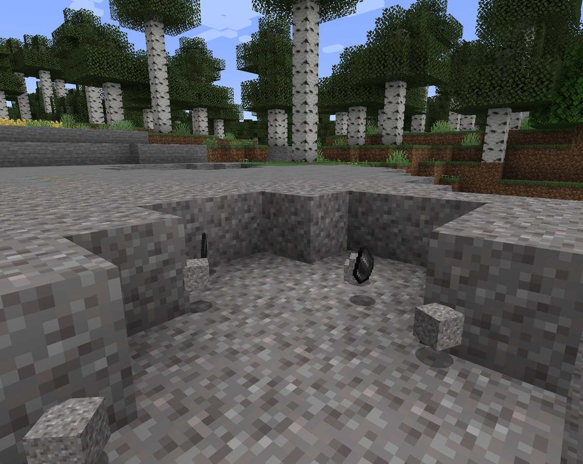 Добыча кремния в Майнкрафте лопатой