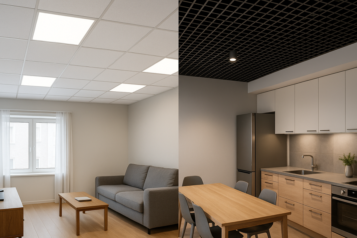 Потолок Армстронг в квартире - Потолочные Решения