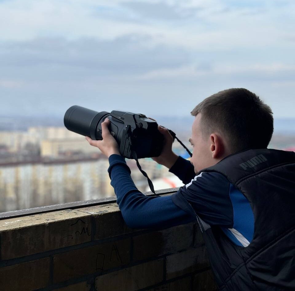    Глеб занимается фотографией уже год. Фото: телеграм-канал GlebPobeda