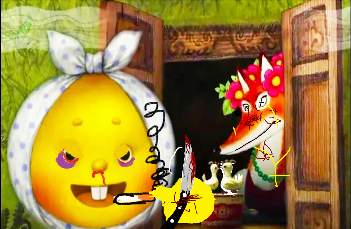 пьяный колобок И ЛИСА!