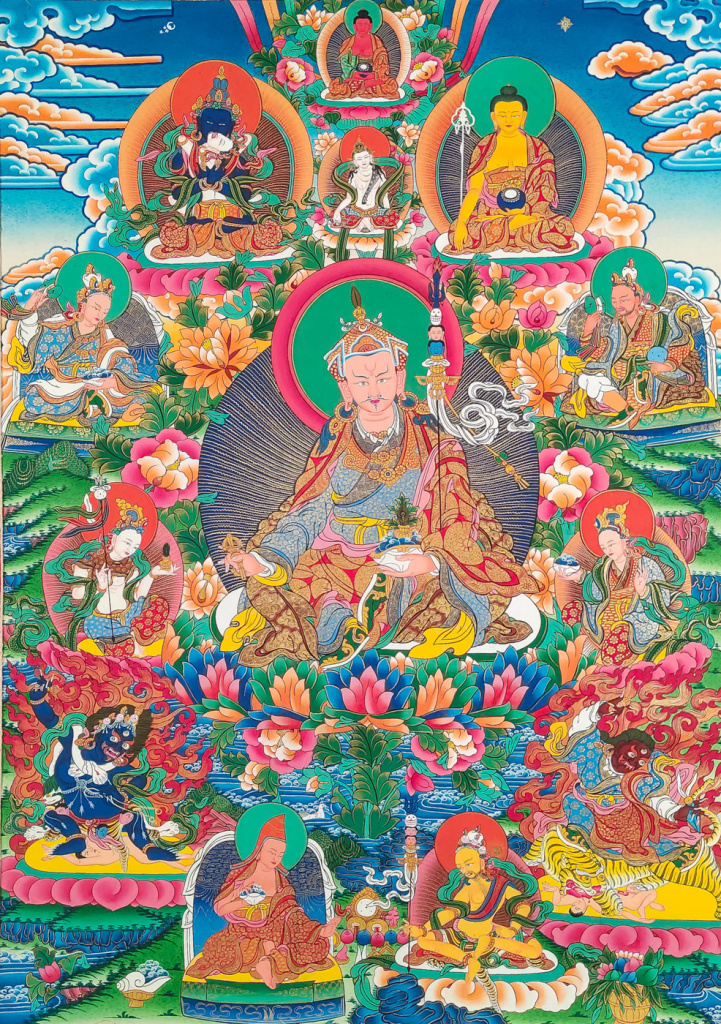 Изображение "Восемь проявлений Гуру Падмасамбхавы" https://maratika.ru/catalog/tkhanki/risovannye-tkhanki/risovannaya_tkhanka_guru_tsenge_padmasambkhava_vosem_proyavleniy_dragotsennogo_uchitelya_guru_rinpoch/