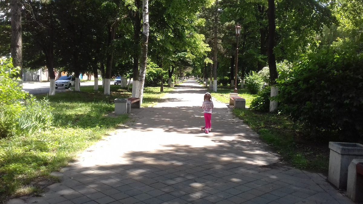 Млава 3,5 года на аллее